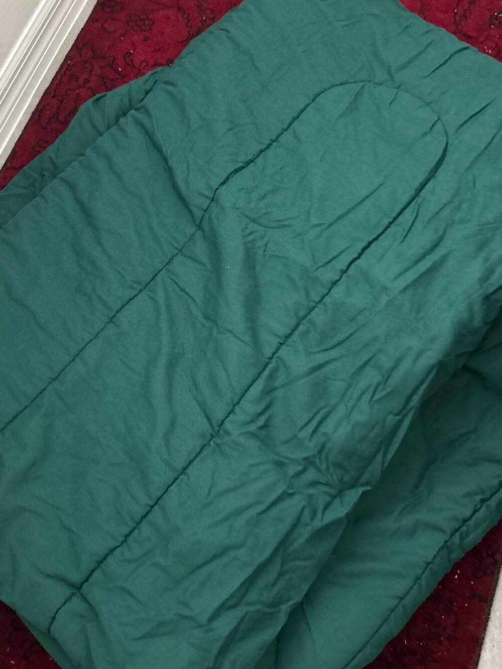 Vintage Westpoint Stevens Solid Green King Comforter Bedding Reversible